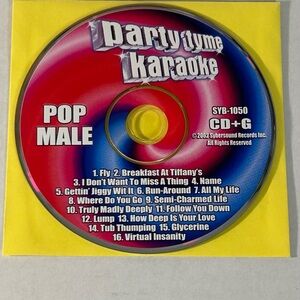 Party Tyme Karaoke: Pop Male CD+G Disc (SYB-1050) Tested